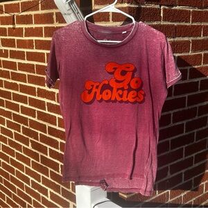 Pressbox women’s Go Hokies T-Shirt - Purple and Orange